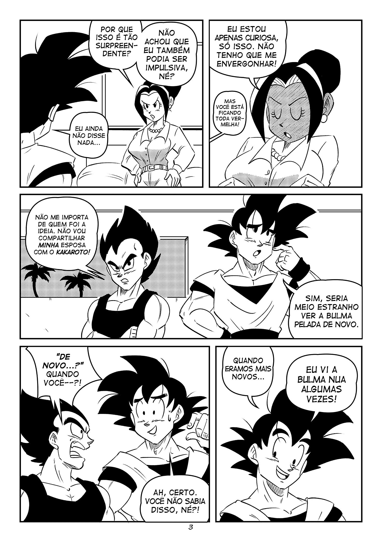 Troca de Casais em DBZ - Dragon Ball - Manga Hentai